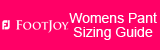 Foot Joy Womens Pant Sizing Guide